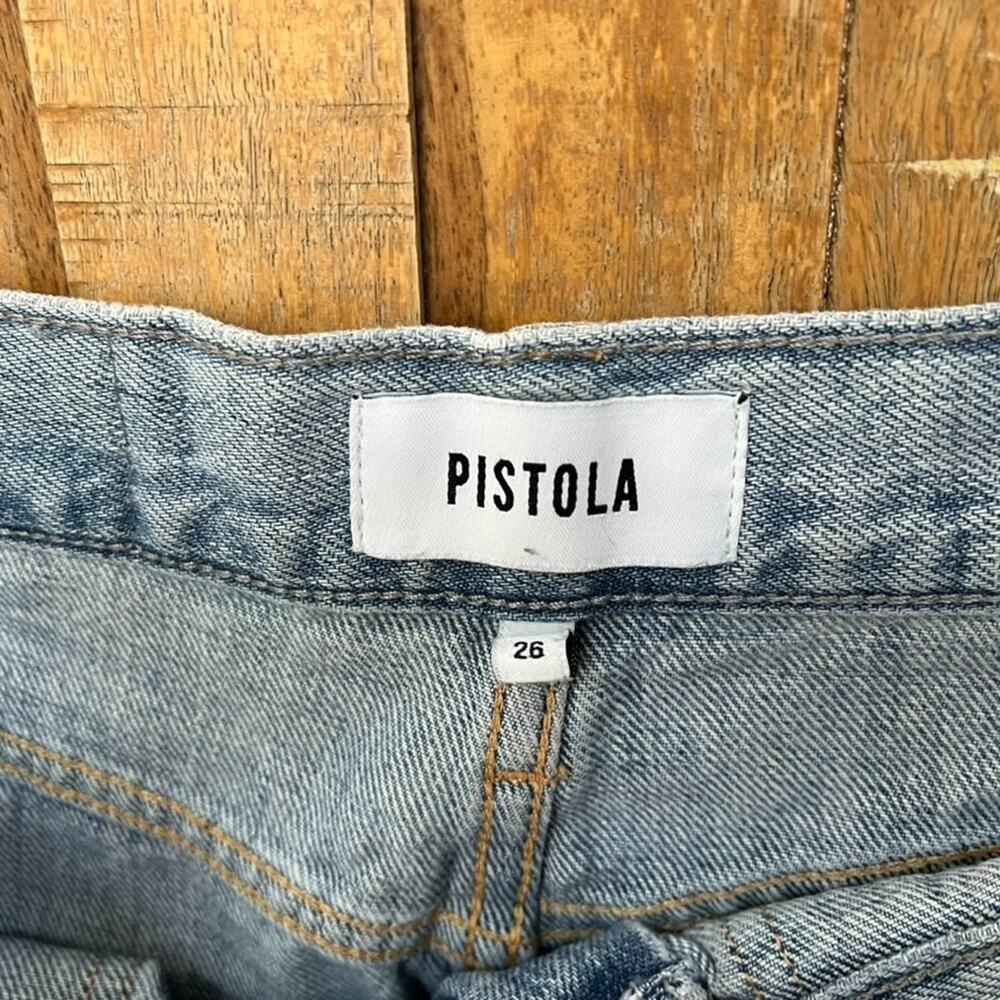 Pistola Jeans High Rise Wide Leg Medium Wash Women's Size 26 - Picture 6 of 16